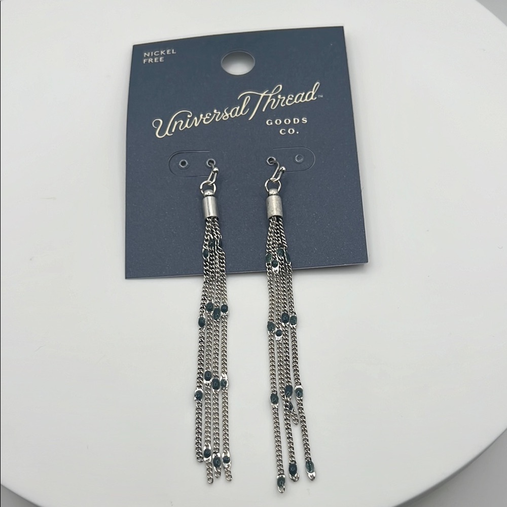Universal Thread Silver Dangle Earrings